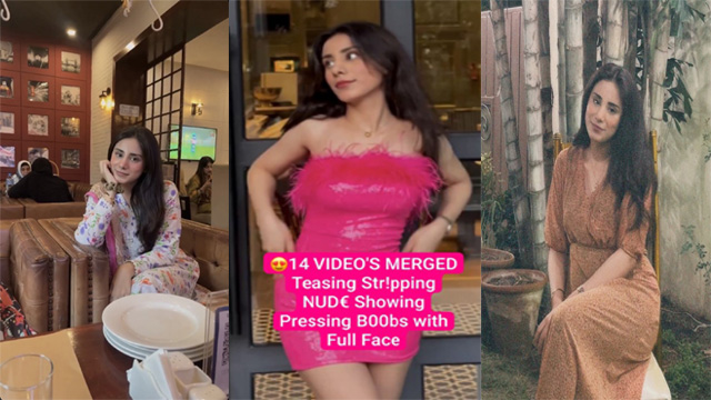Paki Influencer Latest Trending Most Exclusive – Viral Teasing Stripping Nude Showing – Pressing Boobs with Full Face