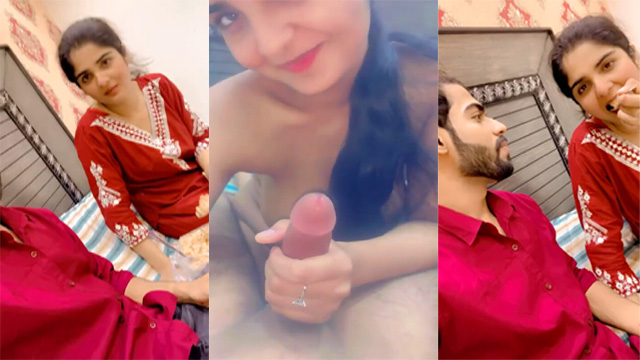 Beautiful Girl mms sucking dick and romance with bf