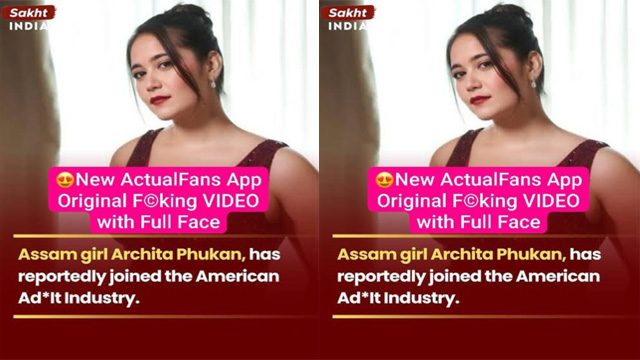 Archita Phukan New Original ActualFans App Exclusive – Ass Spread Fucking Video with Full Face