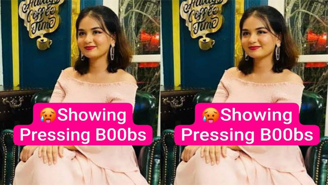 Beautiful Desi GF Latest Most Exclusive Viral video – Showing Pressing Boobs with Cute Expressions