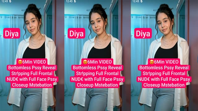 Diya Insta Model Frontal Nude Pssy Closeup Mstrbation Viral Video
